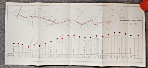 1952 east african railways - east, map