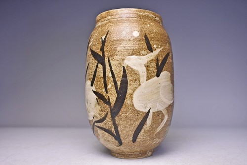 Kasama ware vase jar - vase,